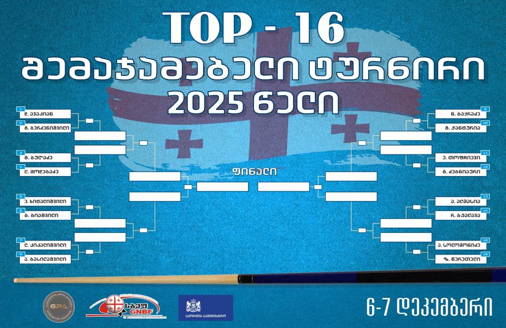 2025 Georgian Pool Final Championship - TOP 16